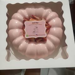 Gelatina de yogurt de fresa